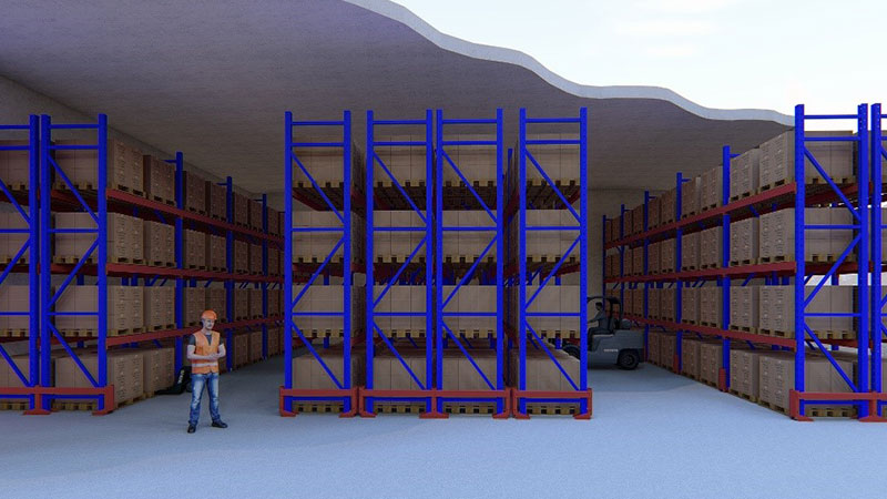 Rack Selectivo - Dos Tarimas de Fondo